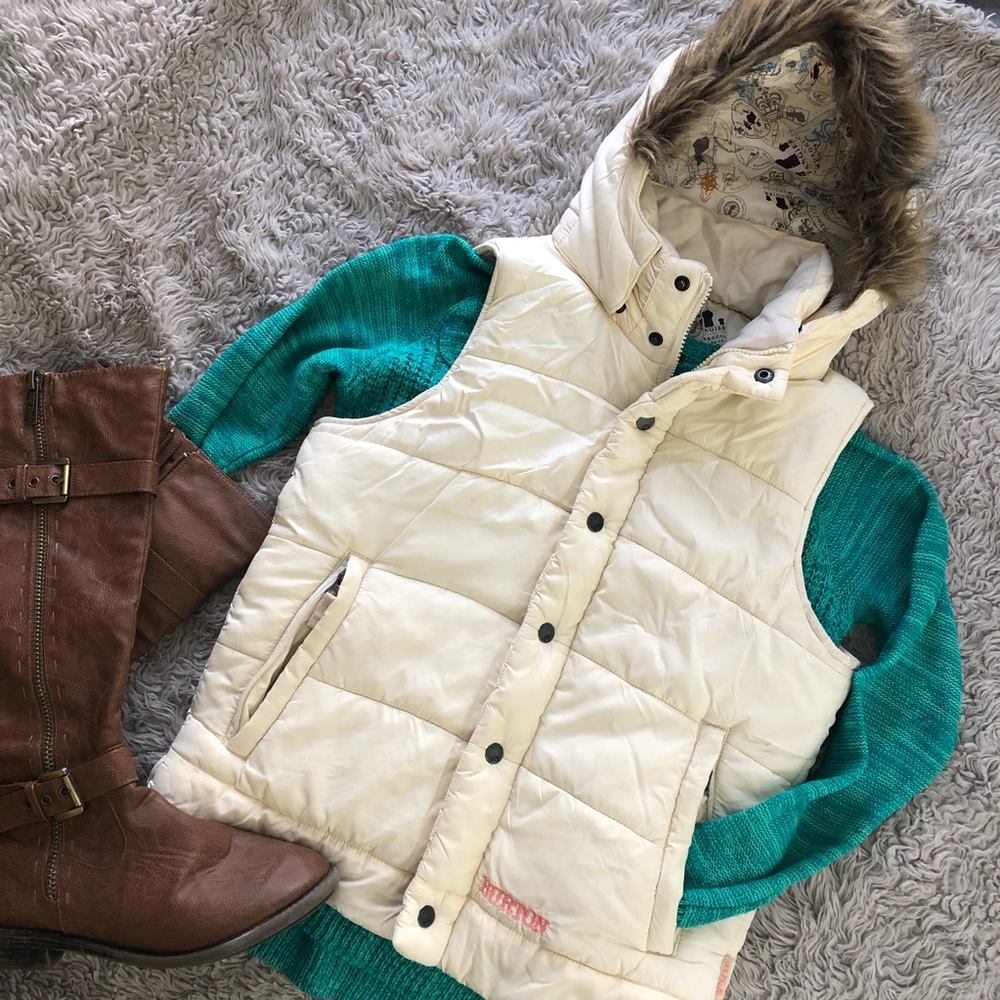 Burton Puffer Vest w/ Fur Hood